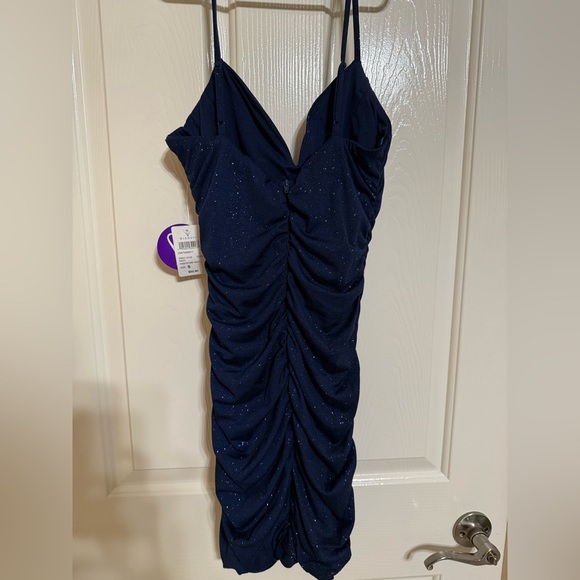 NWT Windsor Navy Sparkle Mini Dress - Picture 6 of 8